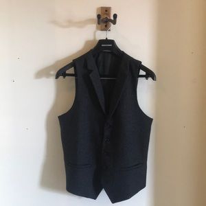 Wool Vest/Waistcoat, Charcoal